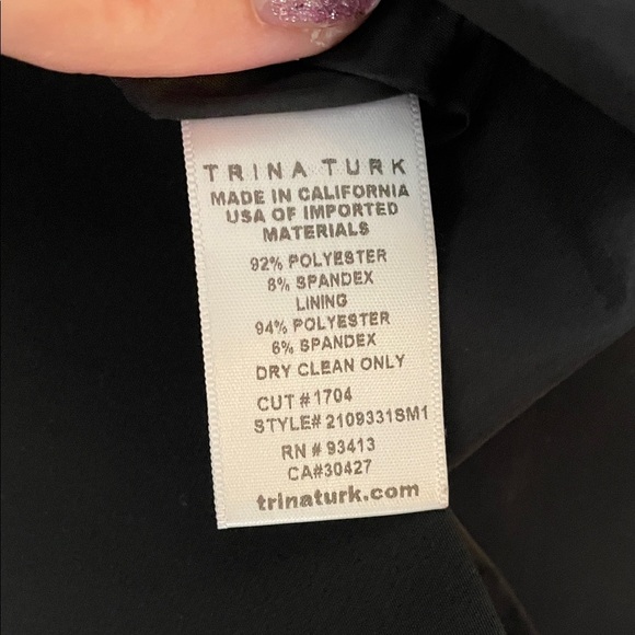 Trina Turk Black Cocktail Dress - Picture 9 of 14